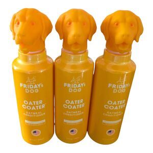 3X Fridays Dog Oater Coater Oatmeal Conditioner For Dogs 12oz New Set Of 3 Total